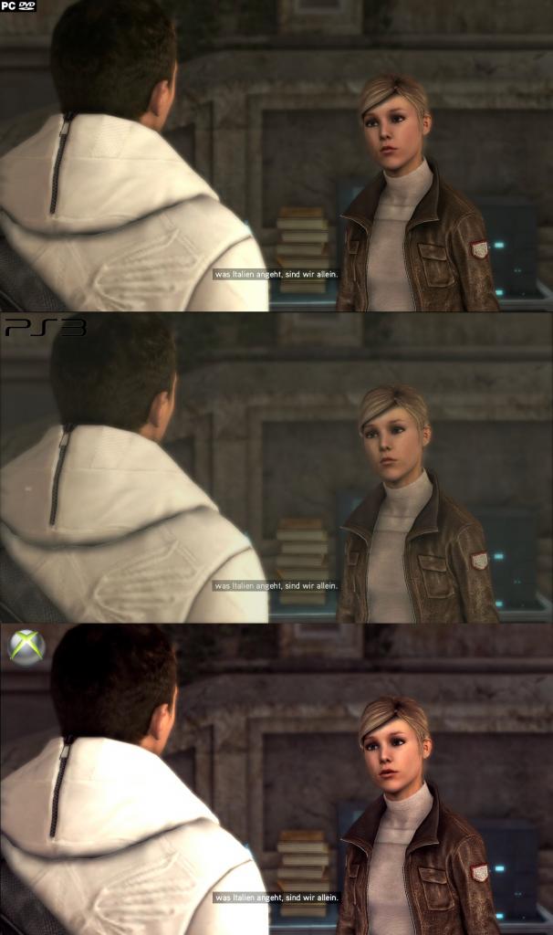 [16/03/2011] Assassin's Creed: Brotherhood - PC (oben) gegen PS3 (Mitte) und Xbox 360 (unten) im Grafikvergleich. (4)
