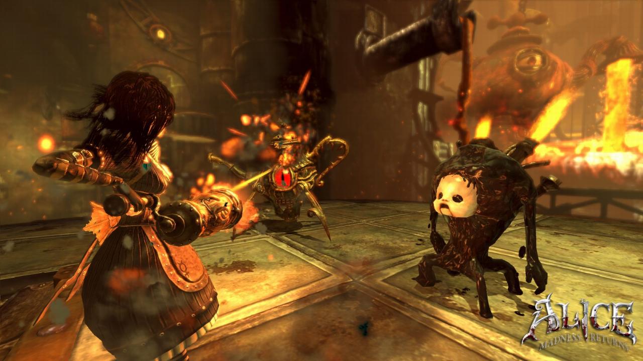 [08/04/2011] Pfeffermühle (Alice: Madness Returns) - Im surrealen Wunderland greift Protagonistin Alice auf ungewöhnliches Kriegsgerät zurück. Die als Minigun umfunktionierte Pfeffermühle ist ein gutes Beispiel dafür. Die abgefeuerten Projektile treiben den lebendig gewordenen Teekannen (im Bild) Tränen in die Augen - und zwar im wahrsten Sinne des Wortes.