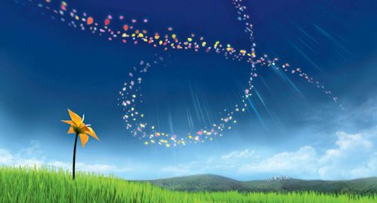 [28/04/2011] Platz 7: Die Blumen aus dem PS3-Download-Hit Flower sind so verzaubernd, dass wir sie ewig betrachten könnten. Vor allem, wenn man viele von ihnen gesammelt hat.