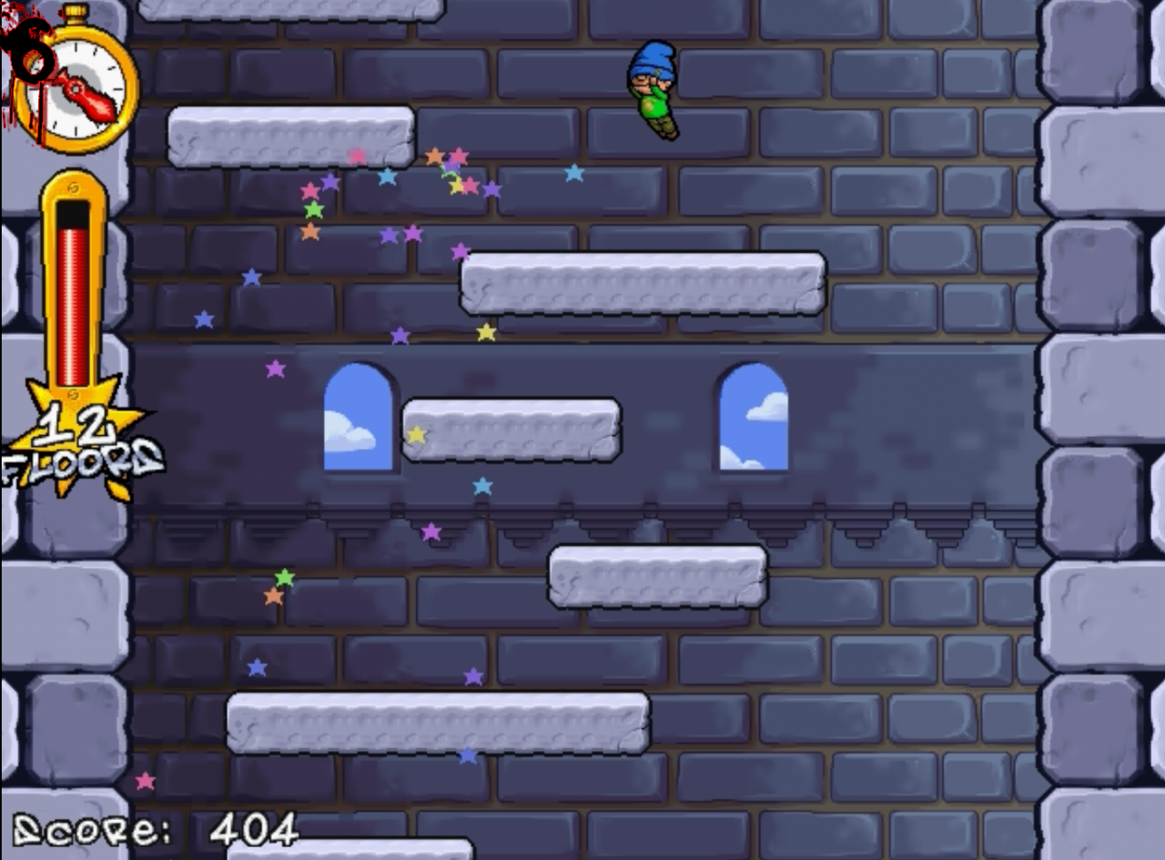 [29/04/2011] Icy Tower - Nur noch ein paar Stockwerke. Erste Erfolgserlebnisse stellen sich schon nach kurzer Zeit ein, allerdings ist das Spiel nicht so einfach zu meistern, wie man denkt. Schon bald gerät man in die Suchtspirale und kämpft über Stunden Level um Level.