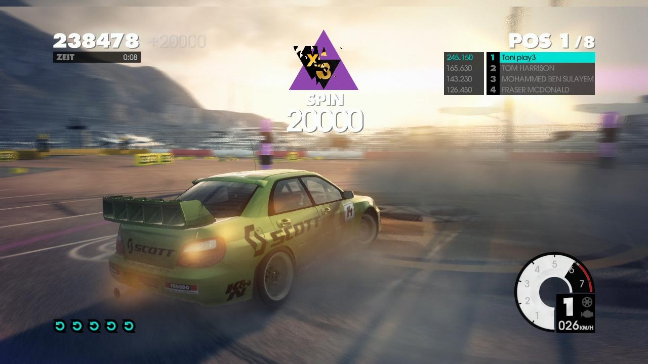 [20/05/2011] Verkalkuliert: Die Rückspulfunktion bietet euch bis zu fünf Mal die Möglichkeit, eure Fahrfehler auszubessern.