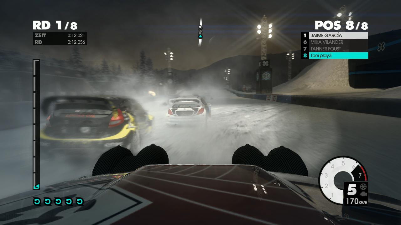 [20/05/2011] Rally-Cross: Durch den aufgewirbelten Schnee und die Dunkelheit wird euch die Sicht versperrt.