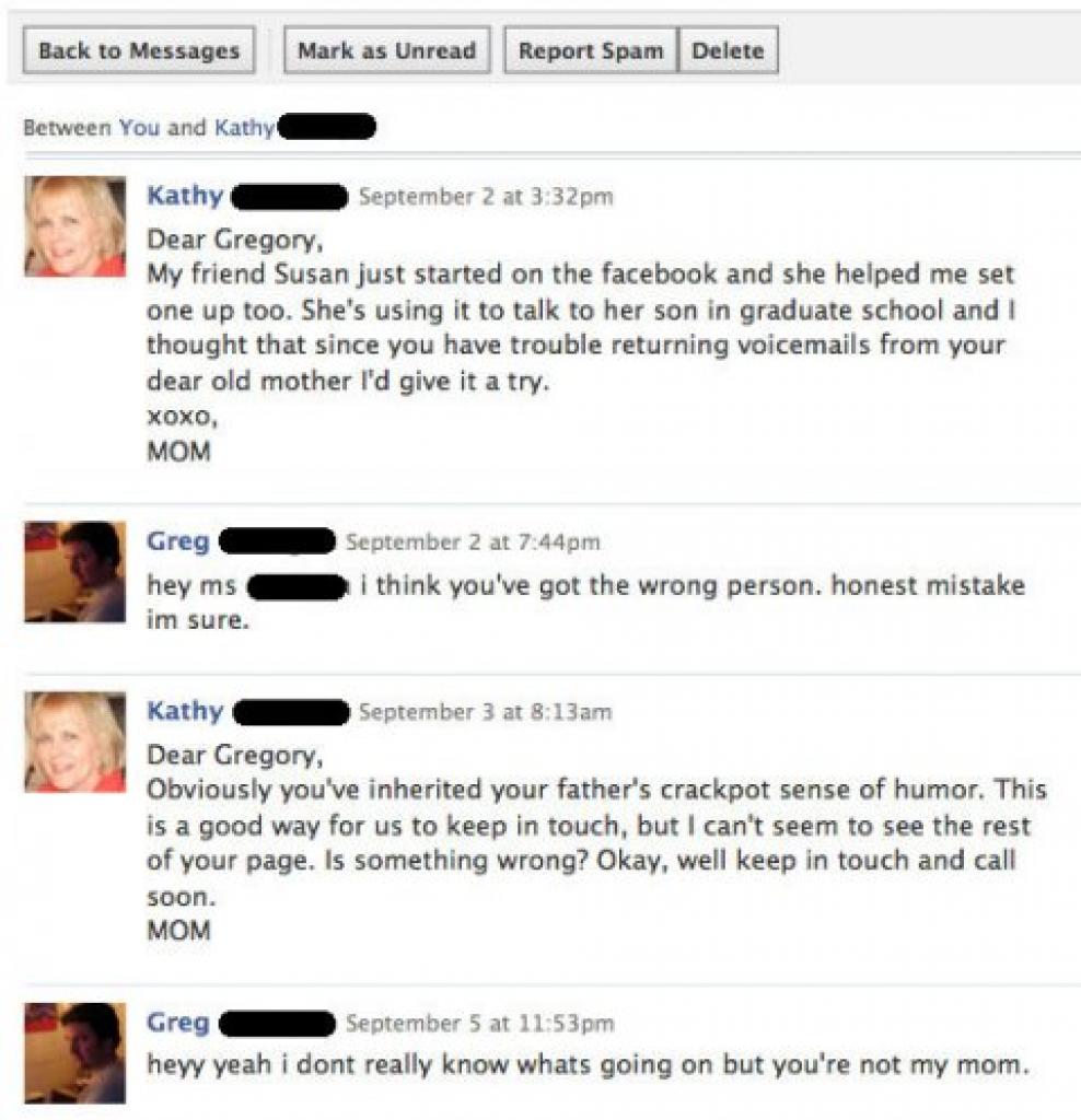 [27/05/2011] Diese Dame will einfach nur mit ihrem Sohn kommunizieren, allerdings ist es der falsche Sohn. Kann passieren, peinlich wird's nur, wenn ...