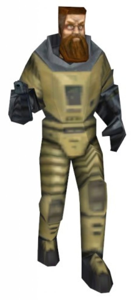 [02/05/2011] Hier seht ihr eine frühe Form von Gordon Freeman aus Half-Life. Dieses Model namens 