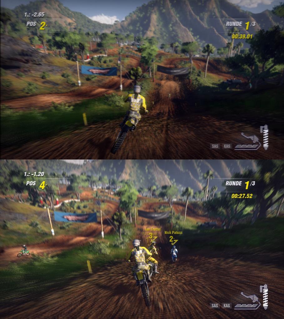 [12/05/2011] MX vs. ATV Alive - Grafikvergleich zwischen PS3- (oben) und Xbox 360-Version (unten). (2)