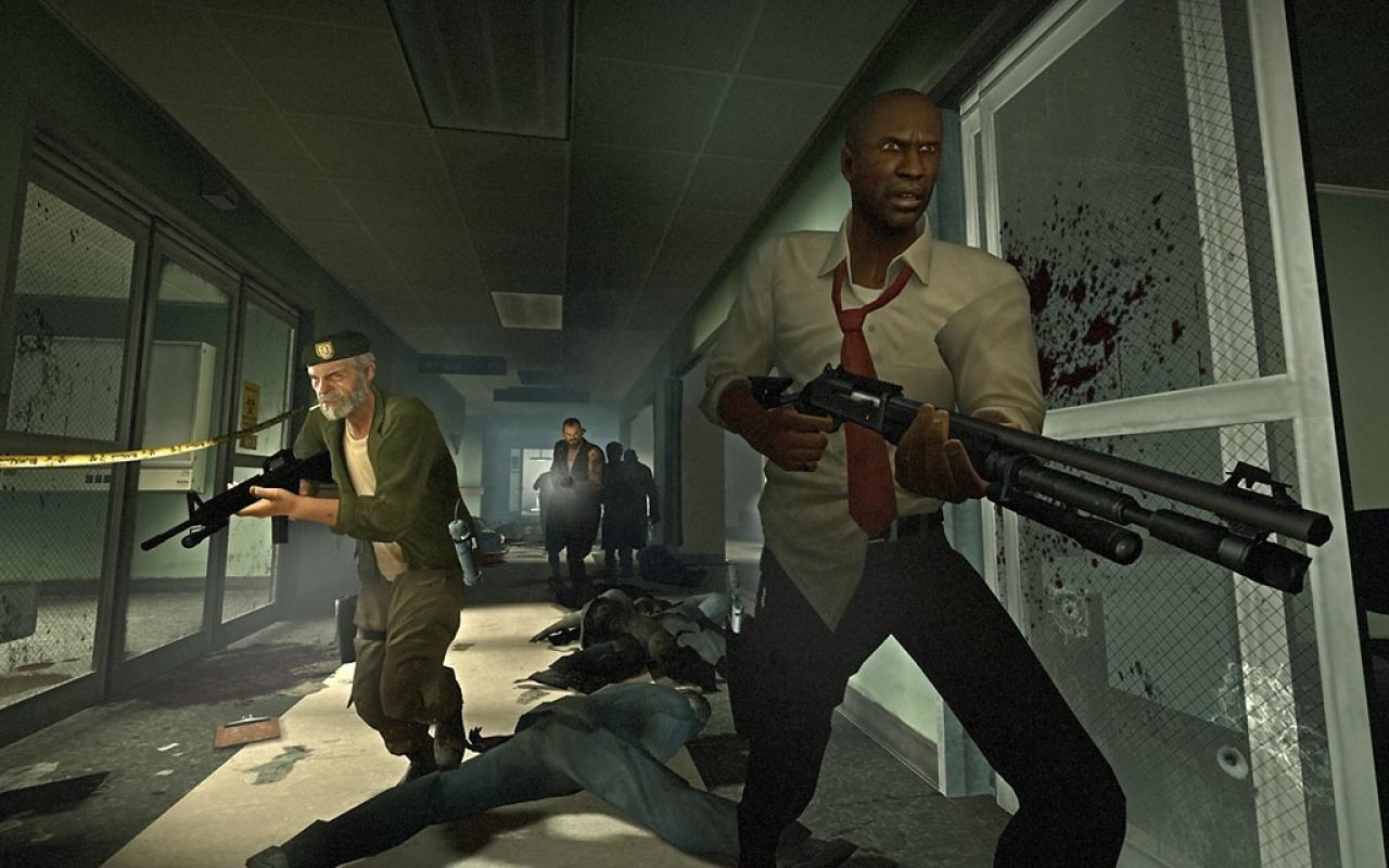 [26/05/2011] Left 4 Dead: Der kooperative Ego-Shooter von Valve ist ein wahrer Survival-Klassiker. Mit bis zu vier Spielern schießt, sprengt und sägt ihr euch durch anstürmende Zombie-Horden. Gutes Teamplay ist besonders gefragt, wenn ihr Welle um Welle an Untoten überleben und die verschiedenen Zombie-Typen ausschalten wollt. Beide Teile der Serie eignen sich perfekt für lange Zockerabende mit Freunden. Vielen Dank an User Bierk4sten!