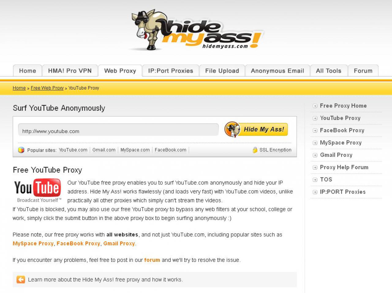 [19/05/2011] hidemyass.com - Youtube-Proxy - Vorschlag unseres Users --Astronaut--: 