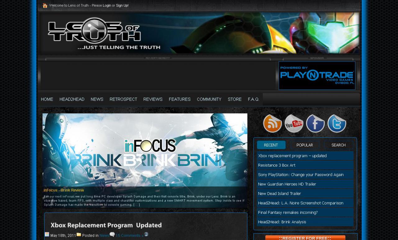 [19/05/2011] lensoftruth.com - Vorschlag unseres Users --Astronaut--: Unsere Freunde bei lensoftruth.com haben sich auf Grafikvergleiche von Videospielen spezialisiert. Mit technischen Gimmicks macht das Vergleichen gleich doppelt Spaß!