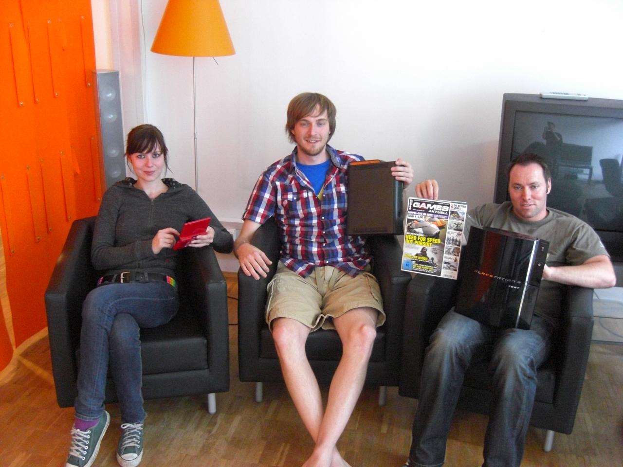 [16/06/2010] E3-Podcast: Katharina, Dominic, Andy (v.l.n.r.)
