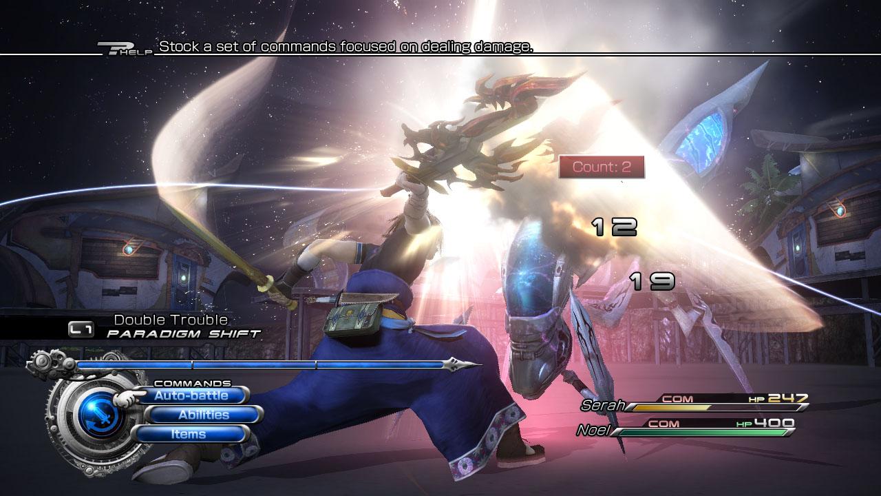 [09/06/2011] Viel hat sich am Kampfsystem in Final Fantasy 13-2 nicht verändert. Bosse sind teilweise herausfordernder geworden.