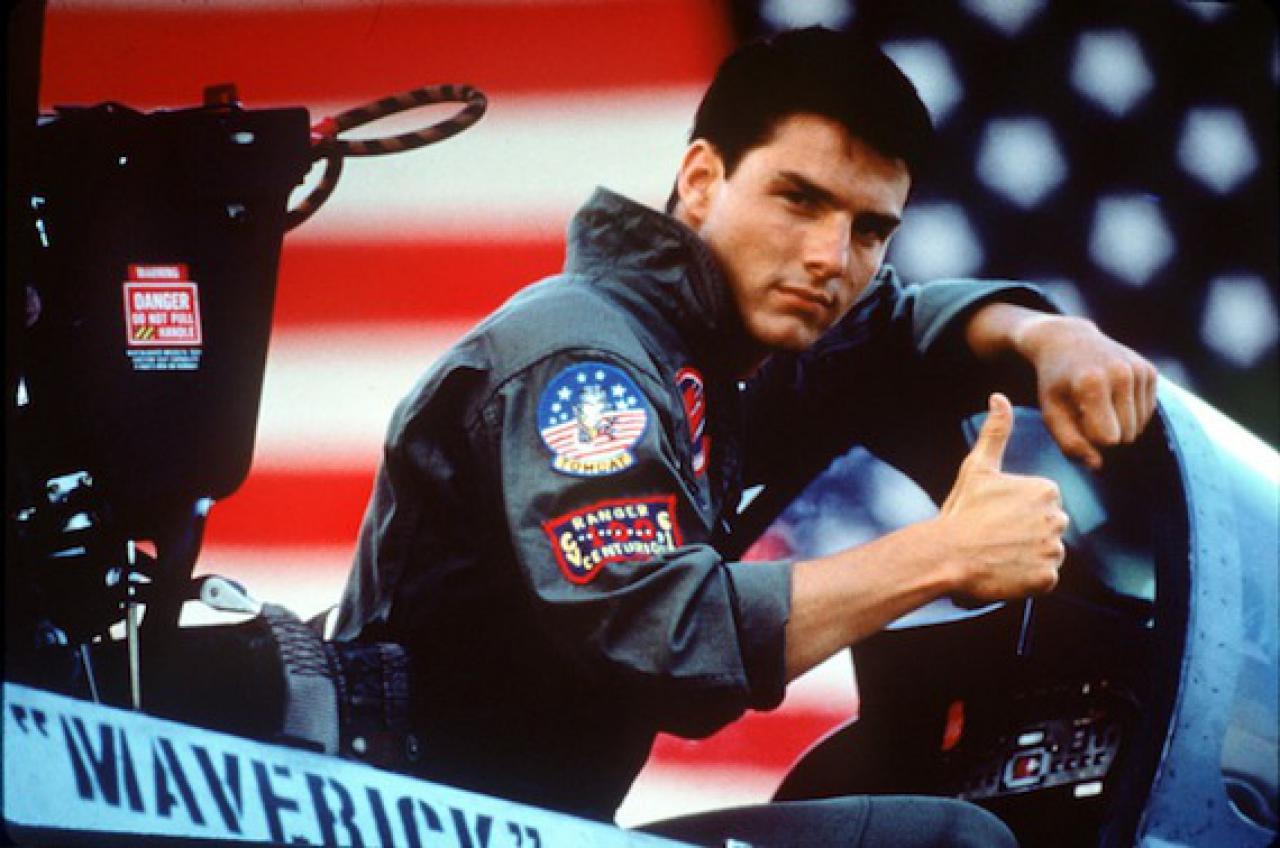 Tom Cruise im ersten Teil von Top Gun.