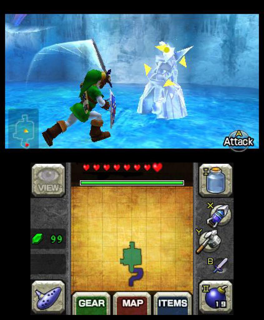 [08/06/2011] Komplettlösung zu Zelda: Ocarina of Time 3D - In der Eishöhle (2)