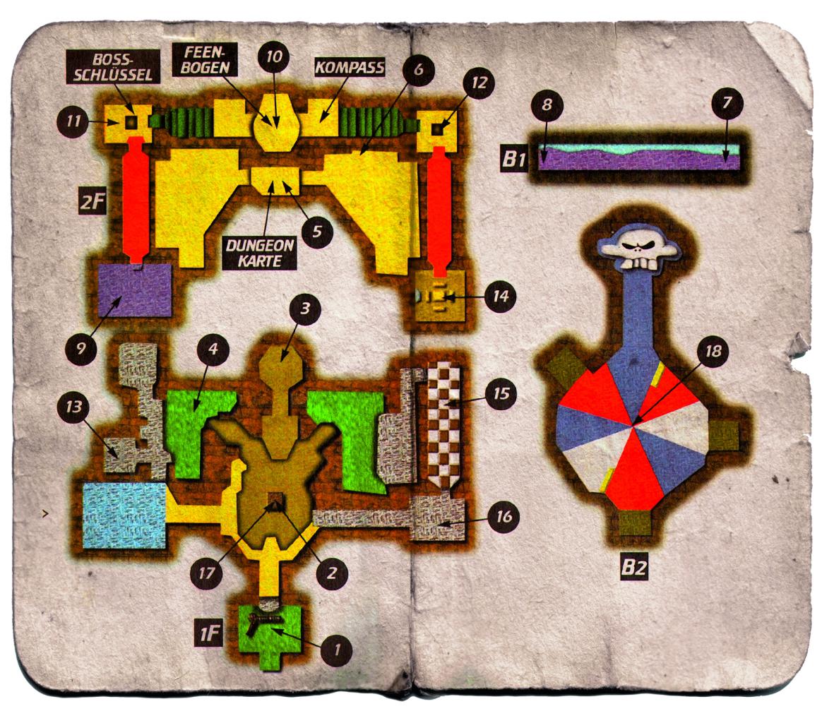 [22/06/2011] Komplettlösung zu Zelda: Ocarina of Time 3D - Der Waldtempel (Zum Vergrößern auf die Lupe klicken)