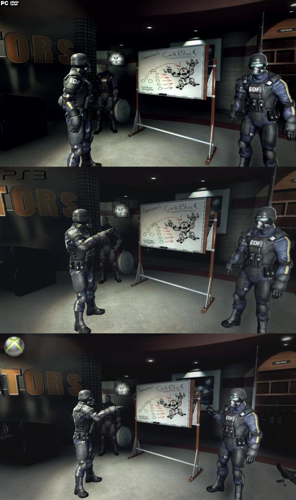 [03/06/2011] Im Grafikvergleich zu Duke Nukem Forever macht die PC-Fassung (oben) das Rennen. PS3 (Mitte) und Xbox 360 (unten) müssen sich geschlagen geben. (3)