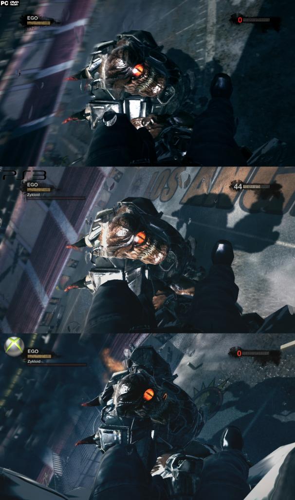 [03/06/2011] Im Grafikvergleich zu Duke Nukem Forever macht die PC-Fassung (oben) das Rennen. PS3 (Mitte) und Xbox 360 (unten) müssen sich geschlagen geben. (6)
