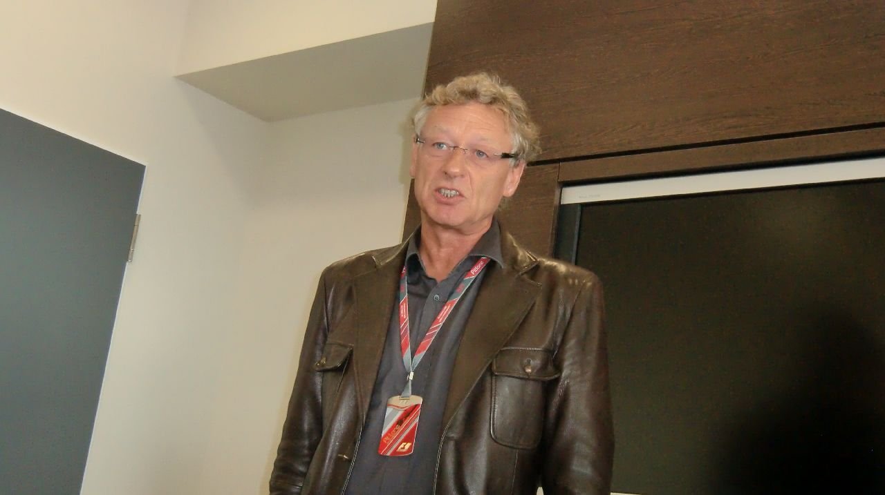 [25/07/2011] F1-Streckenarchitekt Herman Tilke erklärte sehr anschaulich seine interessante Arbeit.