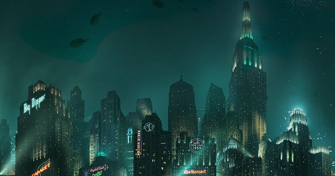 [26/07/2011] Entwicklerlegende Ken Levine und sein Team haben mit Rapture einen höchst interessanten Schauplatz für die Shooter-RPG-Reihe Bioshock kreiert. Schade, dass man die glitzernde Großstadt auf dem Meeresgrunds nur selten von Außen zu Gesicht zu bekommt.