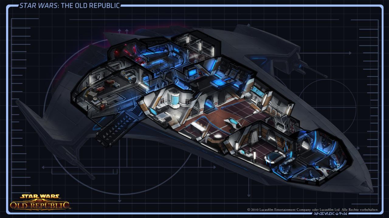 [22/07/2011] Hier könnt Ihr alle Screenshots und Konzeptzeichungen zu den verschiedenen Raumschiffen von Star Wars: The Old Republic anschauen. Welches Schiff gefällt Euch am besten? (10)