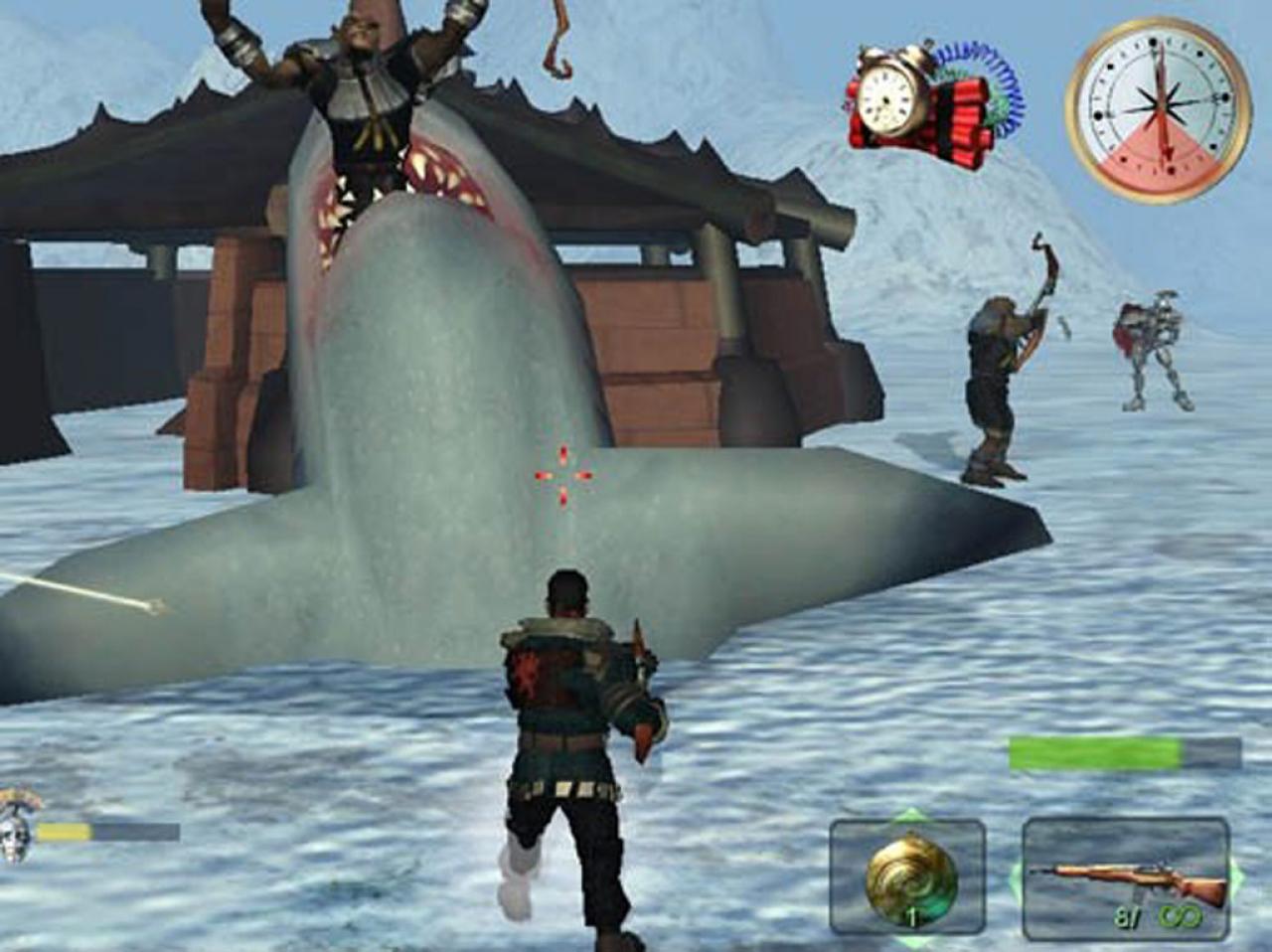 [12/07/2011] Land Shark Gun (Armed and Dangerous) - Wir haben schon viel kurioses Zeug in unserem Leben gesehen, aber noch keine Waffe wie die Land Shark Gun aus Armed and Dangerous. Das 