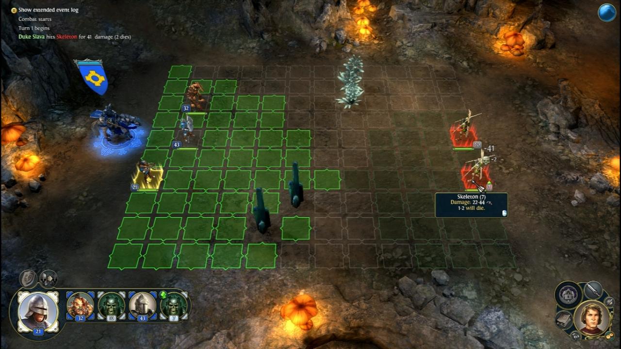 [13/07/2011] Hinweise geben Einsteigern eine gute Hilfestellung, um die Kämpfe in Might & Magic: Heroes 6 im Voraus zu planen.