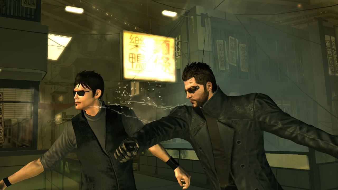 [22/08/2011] Adam Jensen ist da mindestens genauso erfahren wie Agent 47, wenn er Hipster seine augmentierte Faust schmecken lässt. Wieso tragen die auch nachts ihre Sonnenbrille? Zu Schade, dass wir dafür jedes mal einen Knusperriegel brauchen, die Zukunft in Deus Ex Human Revolution macht manchmal keinen Sinn.