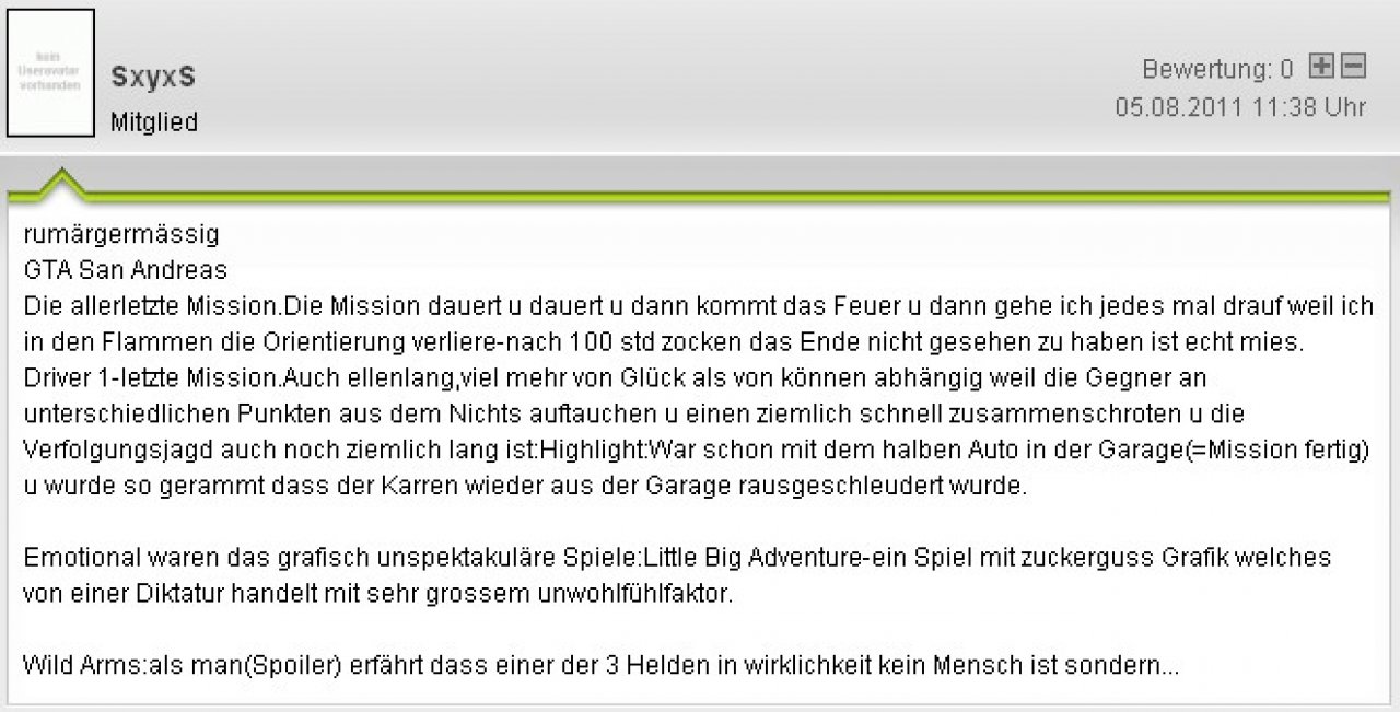 [12/08/2011] Die schlimmsten Gaming-Momente der Community. (21)