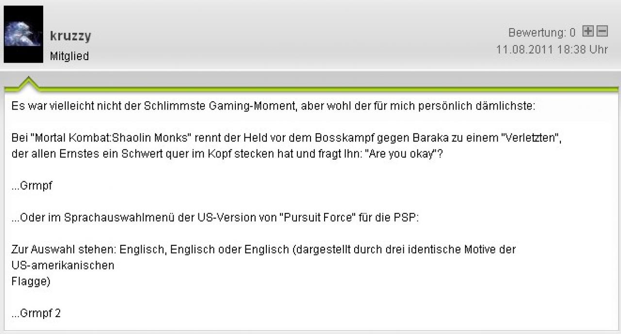[12/08/2011] Die schlimmsten Gaming-Momente der Community. (86)