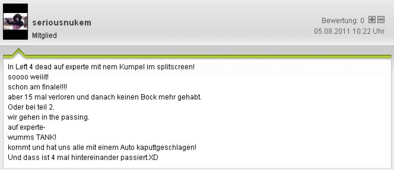 [12/08/2011] Die schlimmsten Gaming-Momente der Community. (10)
