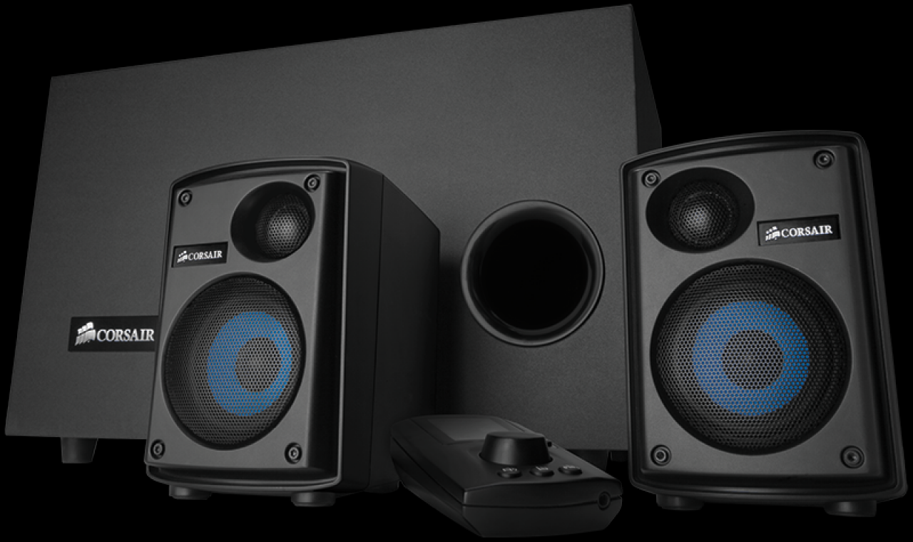 [09/09/2011] Das Corsair Gaming SP2500 ist mit seinen knapp 200 Euro bereits eines der teuersten 2.1-PC-Lautsprecher-Ste