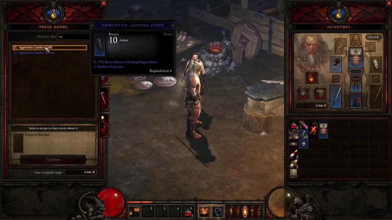 [21/09/2011] 18.09.2010: Auf der Gamescom in Köln präsentiert Blizzard das neue Crafting-System von Diablo 3 plus den ersten von drei NPC-Handwerkern.