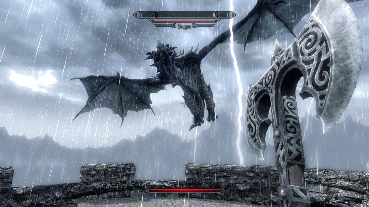 [16/09/2011] Effekte: The Elder Scrolls 5: Skyrim strotzt nur so vor lauter Effekte. Nicht nur die Magie und Zauberei, sondern auch die Begegnungen mit den Drachen können sich sehen lassen!