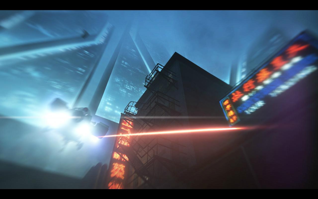 [12/09/2011] Zuweilen kann das Design von Syndicate dann doch an Cyberpunk-Klassiker wie Blade Runner erinnern, wenn Neonlicht in düsteren Straßenschluchten flackert.
