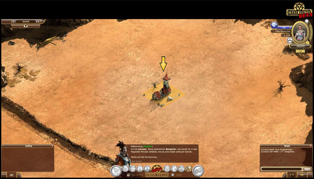 [26/10/2011] Reborn Horizon: Einsteiger-Tipps zum neuen Browserspiel, das in einer postapokalyptischen Endzeit spielt. (11)
