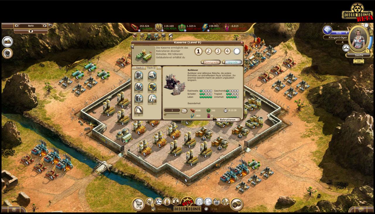 [26/10/2011] Reborn Horizon: Einsteiger-Tipps zum neuen Browserspiel, das in einer postapokalyptischen Endzeit spielt. (10)
