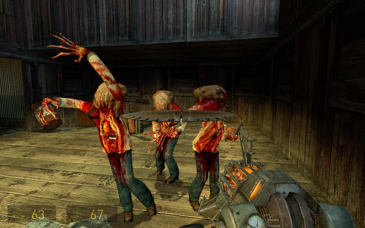 [07/10/2011] Der stumme Protagonist der Half-Life-Reihe, Gordon Freeman, kämpft sich im Laufe des Abenteuers durch Unmengen Monstern und Combine-Truppen. Hin und wieder steht ihm zumindest die energische Professorentochter Alyx Vance zur Seite.