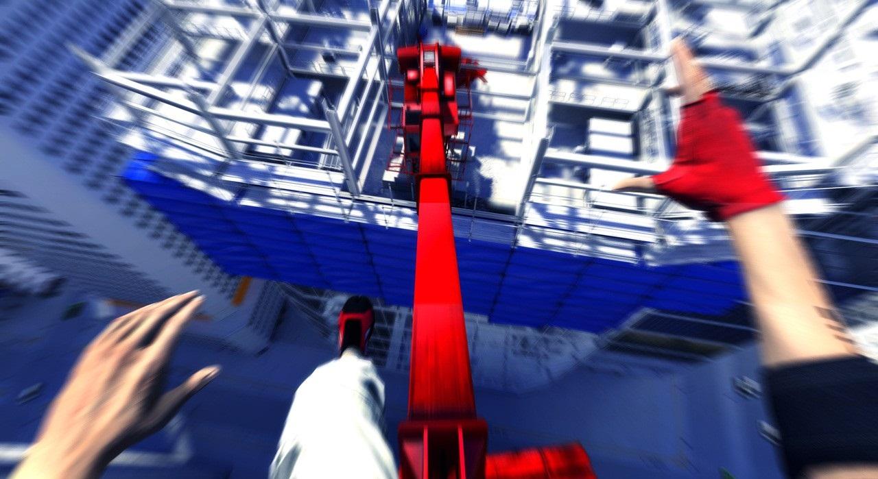 [11/10/2011] Mirrors Edge ist wohl der Albtraum für Spieler mit virtueller Höhenangst. Hier wird nicht nur einfach herumgestanden, sondern wild zwischen Hochhäusern gehüpft, gesprungen und gekämpft. 