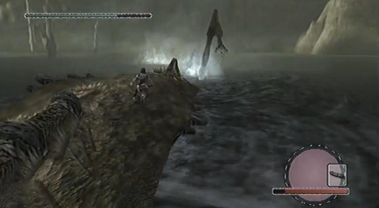 [24/10/2011] Hydrus, der siebte Koloss aus Shadow of the Colossus, ist so gut, wir können das Wasser schon beinahe spüren. Die Seeschlange zieht uns in ihr Reich und wir halten uns an ihr fest. Mit Abstand einer der besten Teile im Abenteuer.