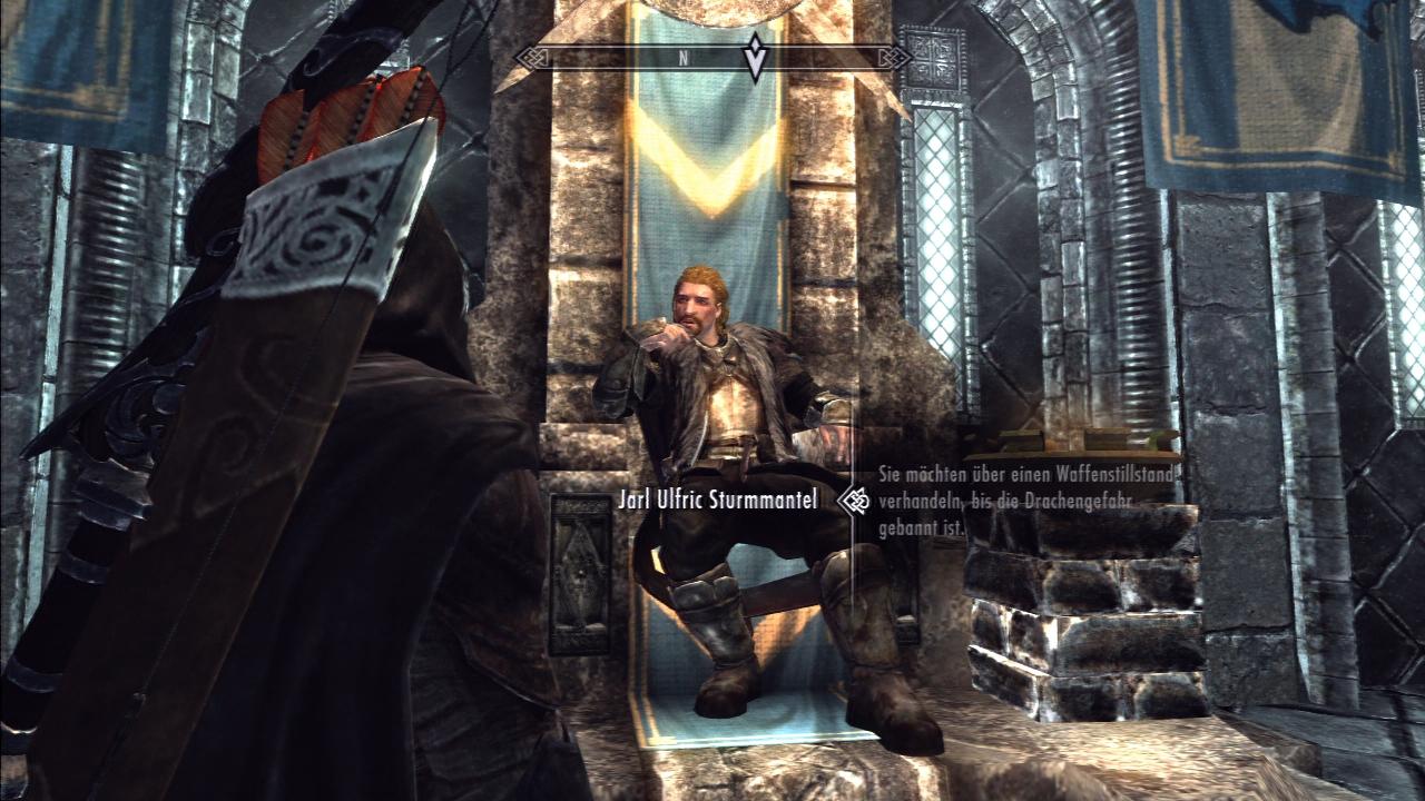 [15/11/2011] Ulfric ziert sich ebenfalls, aber wenn Tullius schon zugestimmt hat, kann er sich nicht weigern.