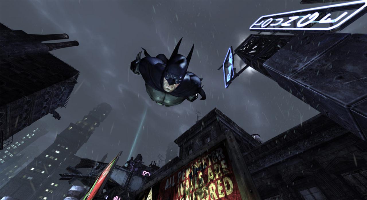 [29/11/2011] Batman: Arkham City - Der dunkle Ritter ist in Arkham City so etwas wie der König der Lüfte. Er ist in dem vielfach ausgezeichneten Action-Adventure häufig auf seinen Gleitschirm angewiesen, mit dessen Hilfe er große Distanzen überwindet oder Schurken gezielt aus luftiger Höhe ausschaltet. 