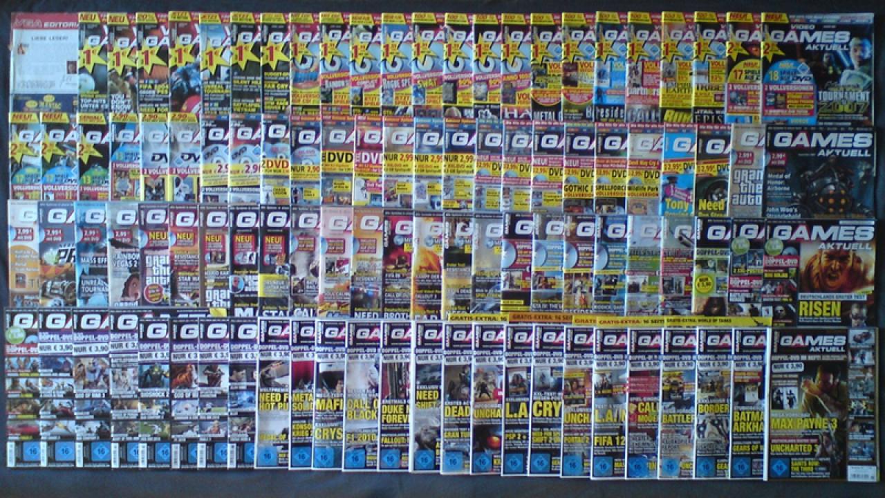 [07/11/2011] User Play-R hat uns mit seiner gigantischen Sammlung umgehauen. Einzig die erste Ausgabe der (Video) Games Aktuell fehlt - unglaublich!