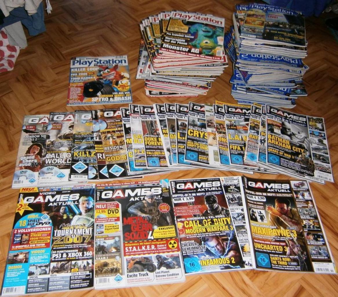 [07/11/2011] Leserin Wesker 70 zeigt uns neben den vielen Games-Aktuell-Ausgaben auch einige Exemplare des Offiziellen PlayStation (2) Magazins.