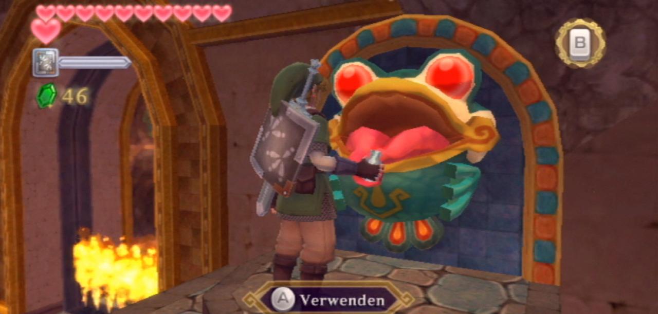 [25/11/2011] Link nutzt das Froschmaul.