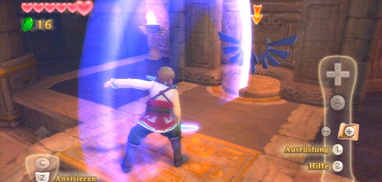 [17/11/2011] The Legend of Zelda: Skyward Sword für Wii im Test - Dank Wii MotionPlus erledigt ihr Gegner zielgerichtet.