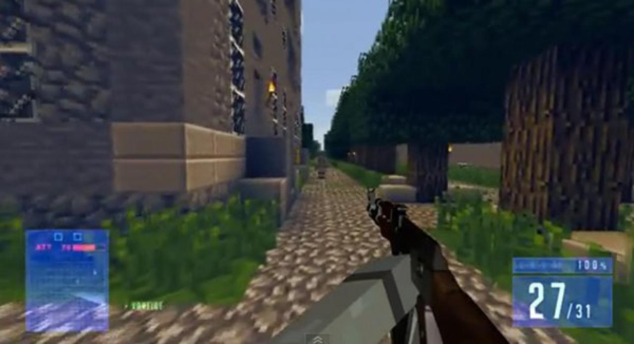 [18/11/2011] Battlefield 3 - Der EA-Shooter wurde ebenfalls bereits in Minecraft verewigt. Das Setting ist allerdings an einem Waldrand angesiedelt.