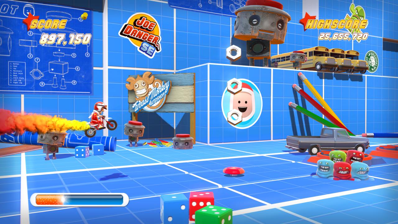 [03/11/2011] Wer sich am Abend noch etwas ärgern möchte, greift zu knackigen Spielen wie Joe Danger. Man kann sich munter die Zähne ausbeißen und nach 20 Minuten gefrustet den Controller weglegen - oder eine neue Herausforderung starten!