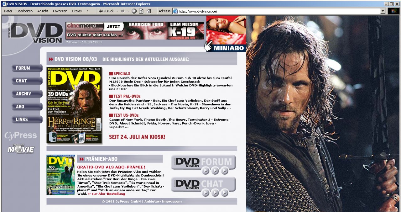 [05/12/2011] Pre-Cynamite: die letzte Version von dvdvision.de