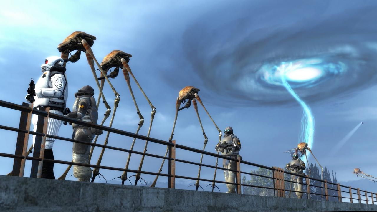 [02/12/2011] Die Strider in Half-Life 2 sind übergroße, krabbenähnliche Aliens. Sie sind teils organisch, teils mechanisch und tragen an der Unterseite eine Ionen-Kanone. Von den Cyborg-Krabben abgesehen, treiben sich im Action-Shooter noch andere bizarre Wesen herum, wie beispielsweise die Headcrabs, die die Köpfe der Menschen befallen und sie in Zombies verwandeln.