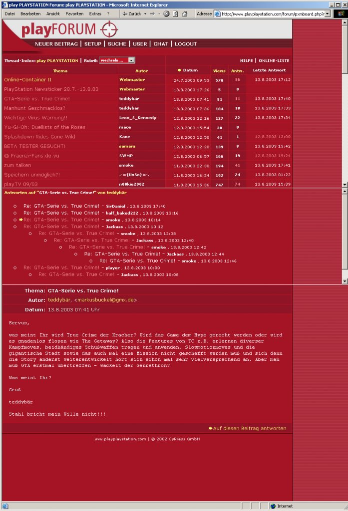 [05/12/2011] Pre-Cynamite: das berühmt-berüchtigte Forum der 