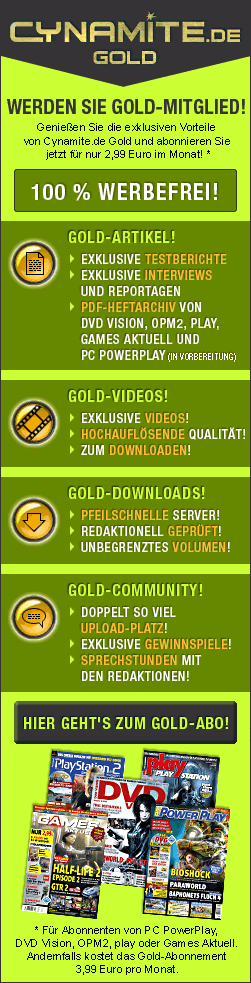 [05/12/2011] Cynamite 1.0 Gold: das animierte Werbe-Banner für den Gold-Bereich. Letztendlich wurde nur eine Version ohne Animation verwendet (für die korrekte Animation bitte das Bild in Original-Größe öffnen).