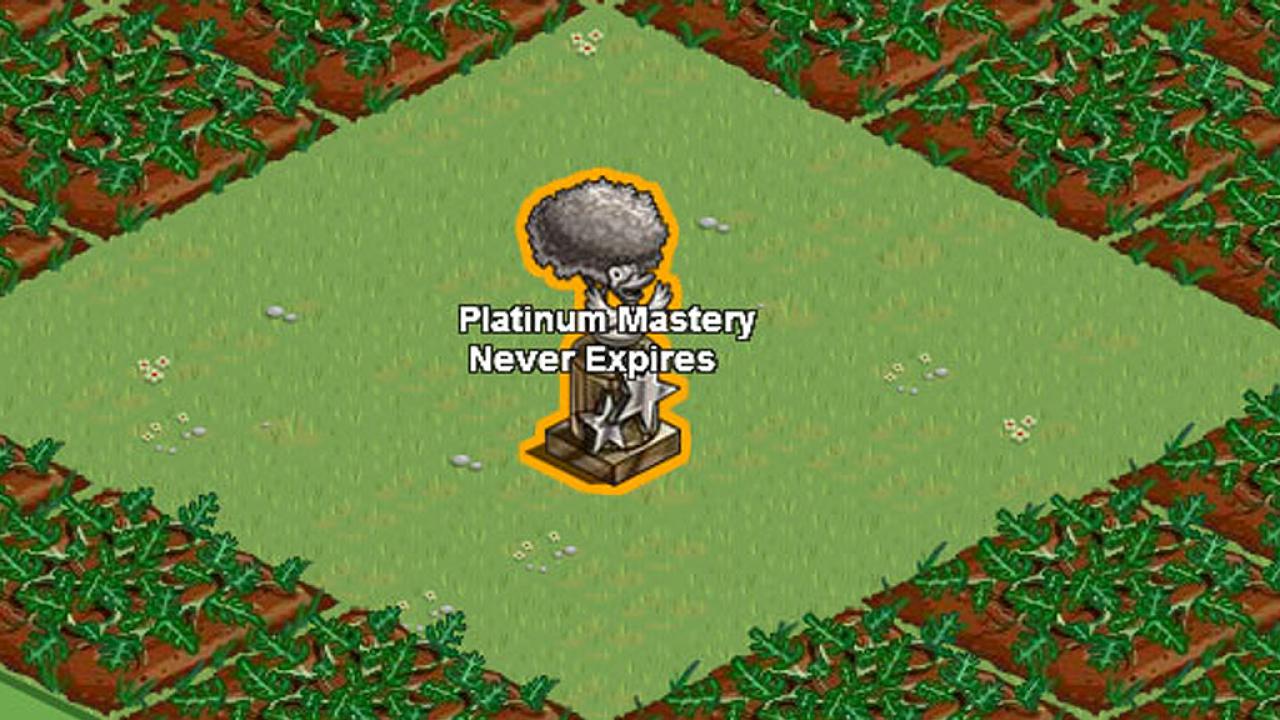 [20/12/2011] 9 - Platinum Mastery Statue (Farmville) - Um seine Pflanzen und Bäume auf den höchsten Level zu bringen, braucht man vor allem zwei Dinge: Zeit und Geduld. Mit der Platinum Mastery Statue geht das Ganze gleich doppelt so schnell. Allerdings kostet das Objekt der Begierde rund 50 US-Dollar. 